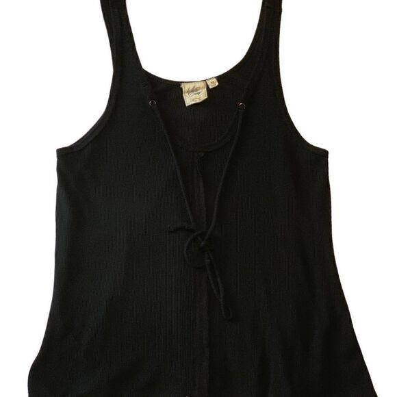 White Crow Black Micro Ribbed Tank Top - Picture 5 of 7